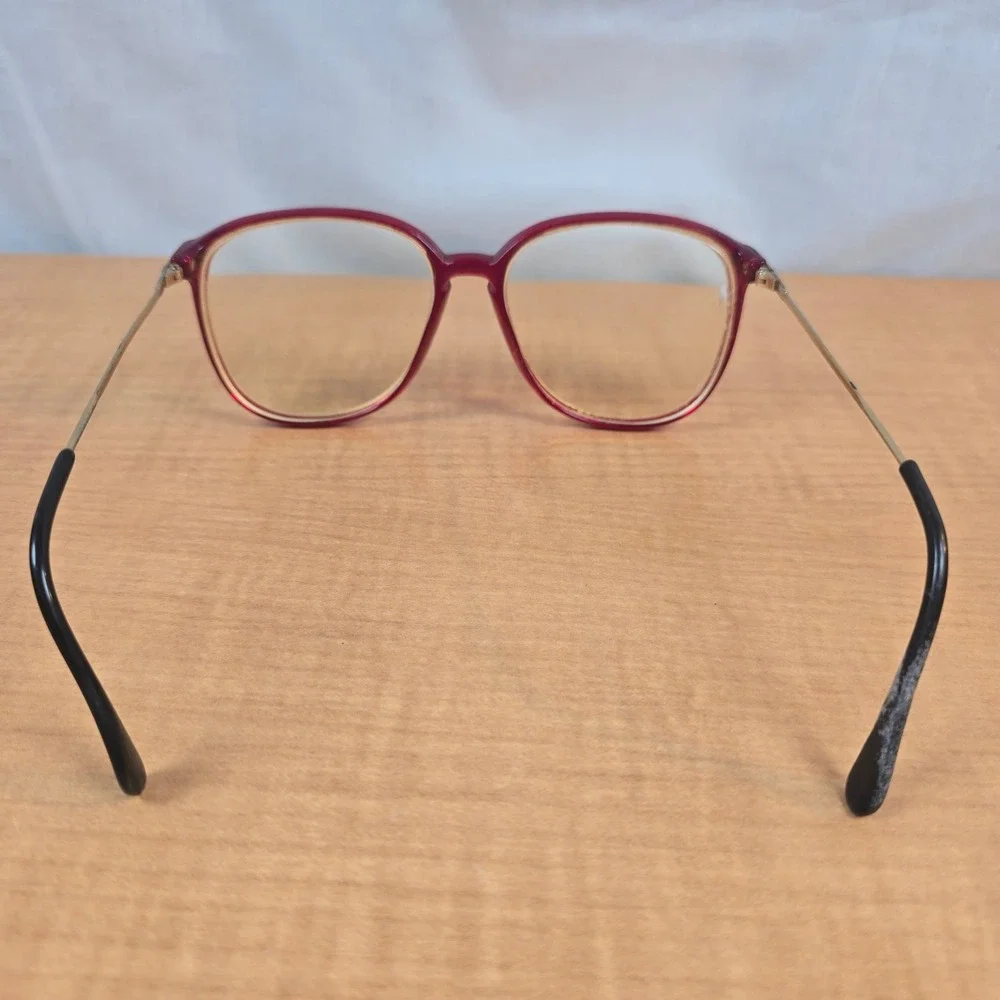 Red Rimmed Eye Glasses Frames Vintage